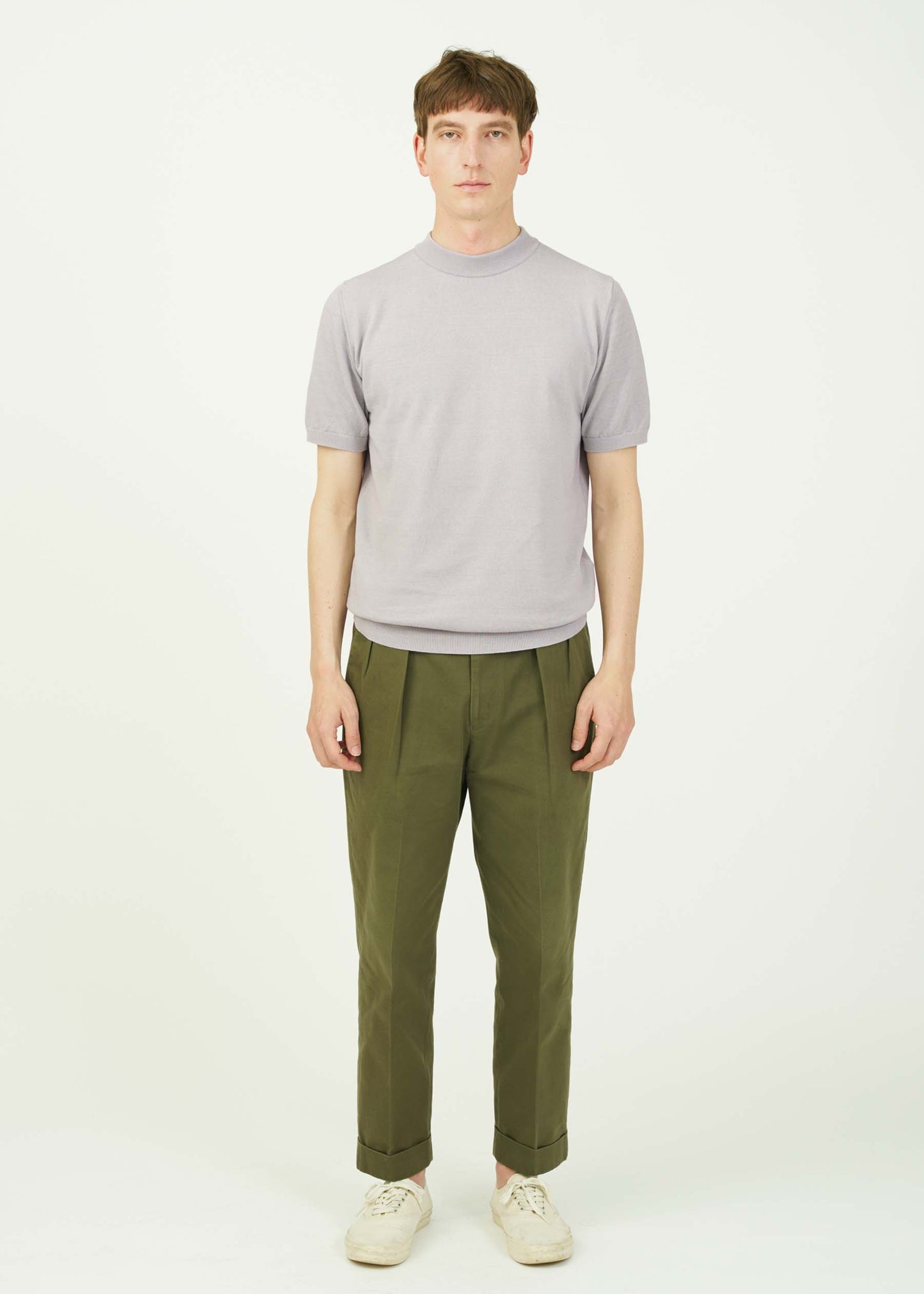 ICE COTTON MOCK NECK