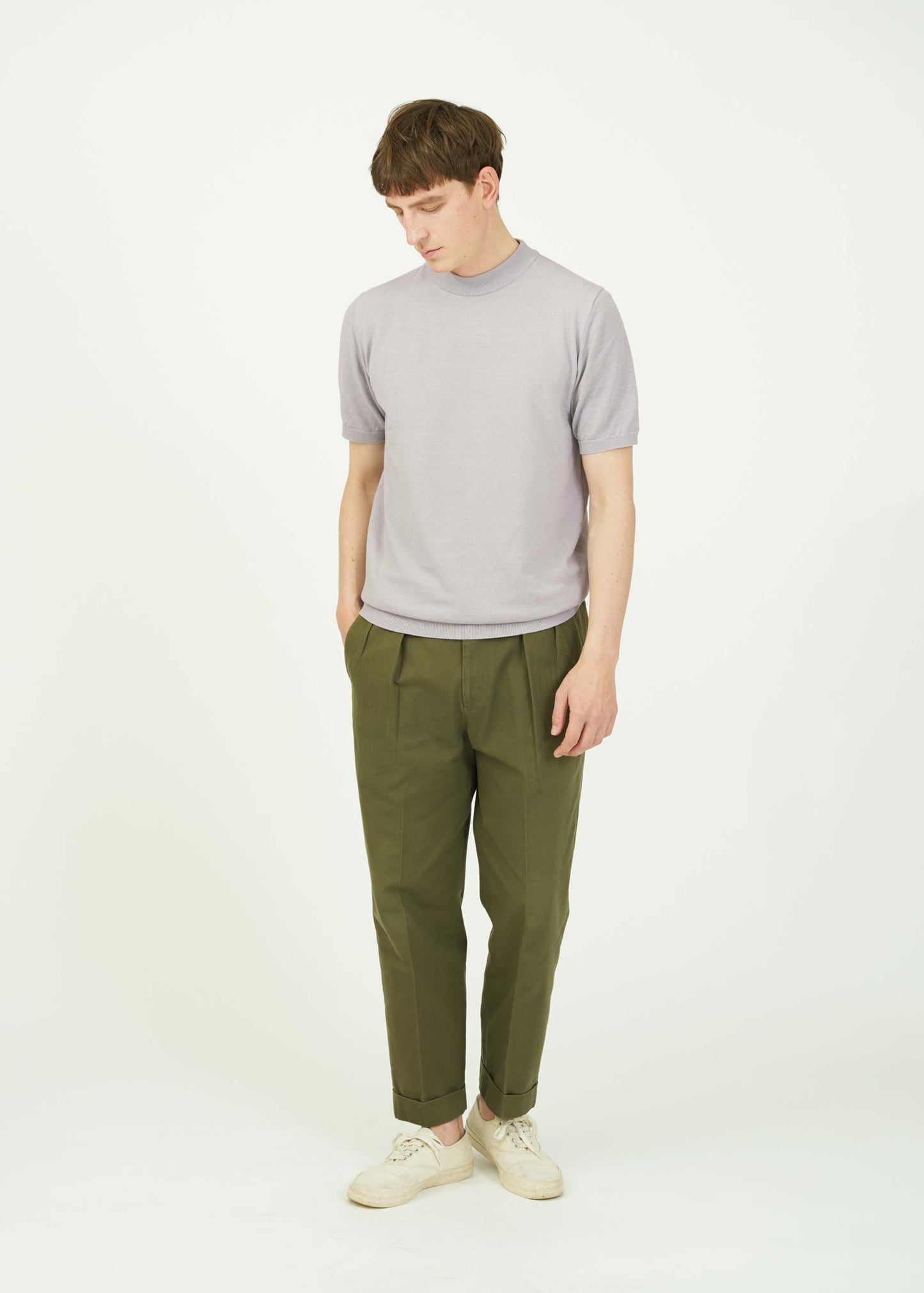 ICE COTTON MOCK NECK