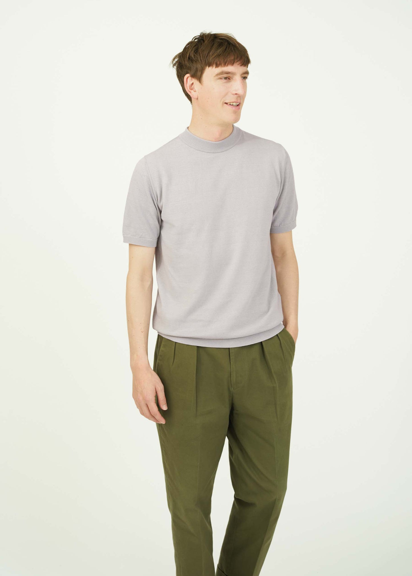 ICE COTTON MOCK NECK
