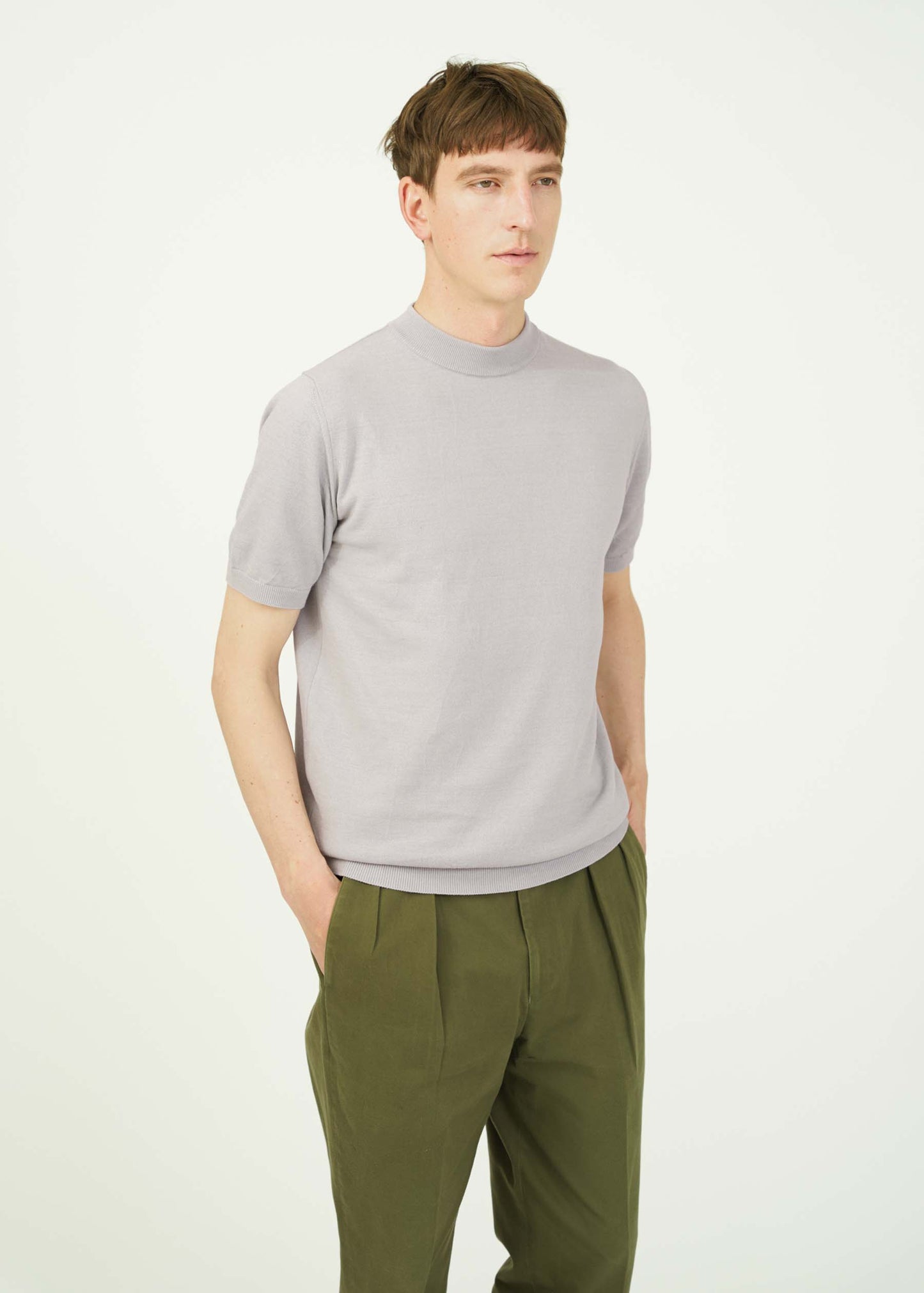 ICE COTTON MOCK NECK