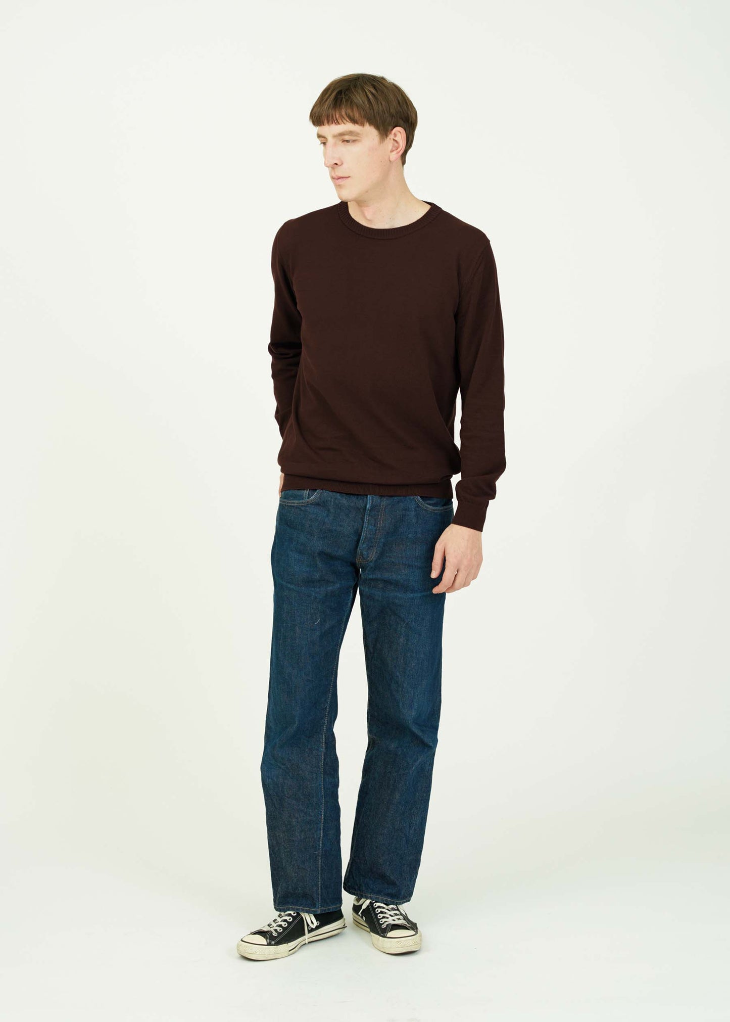 ICE COTTON LONG CREWNECK