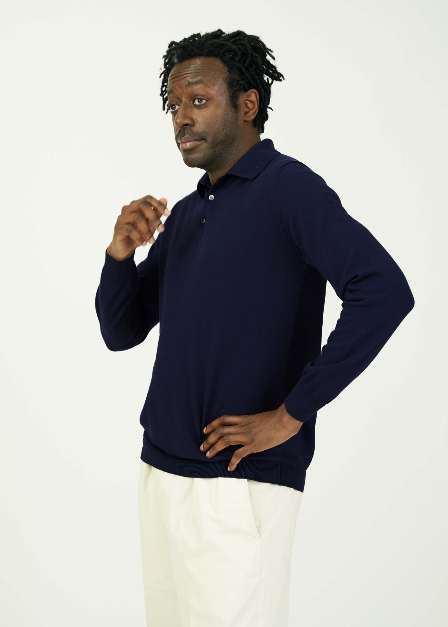 ICE COTTON LONG POLO NECK