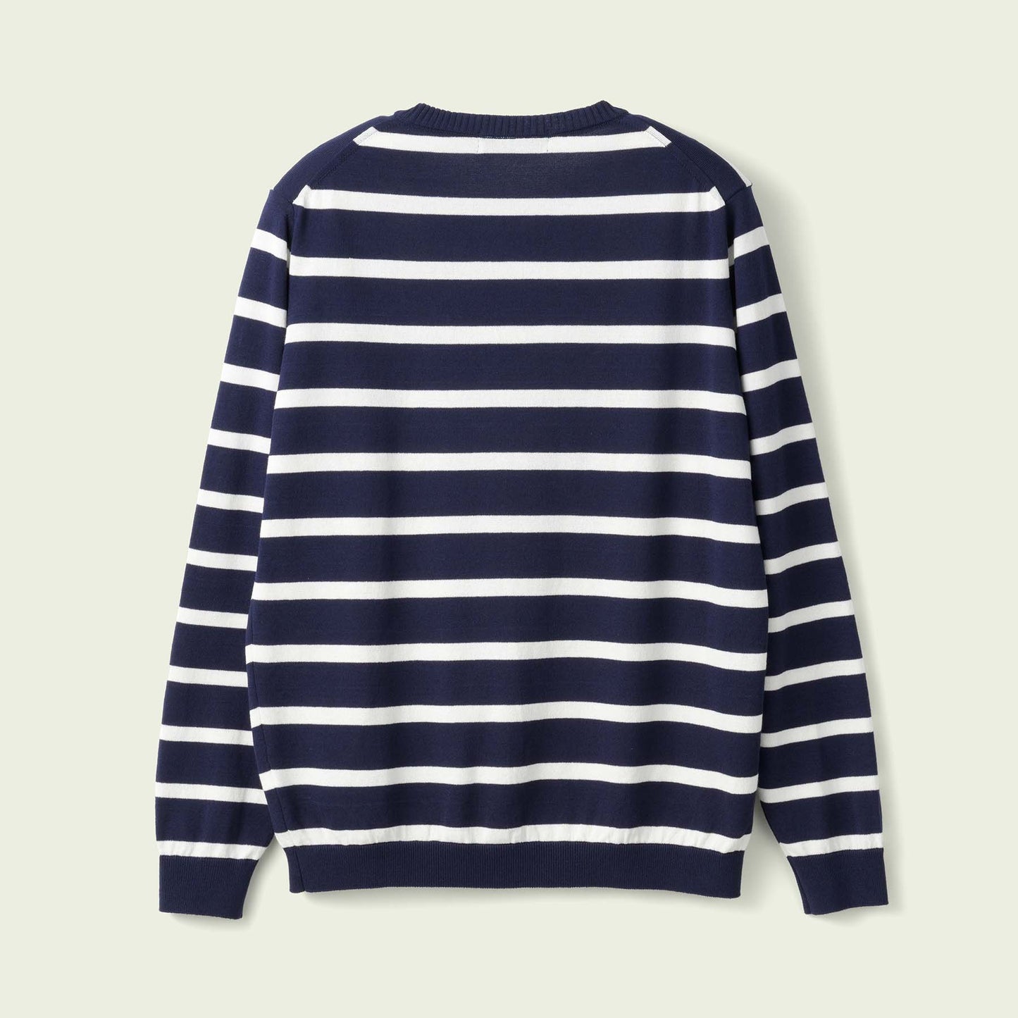 ICE COTTON BORDER LONG CREWNECK