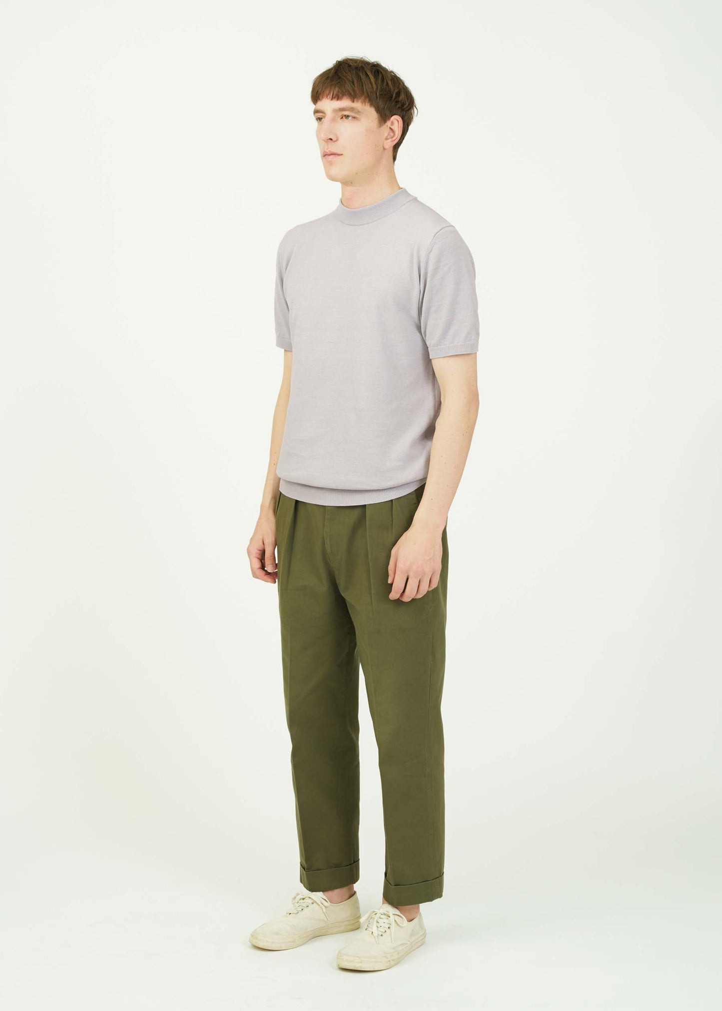 ICE COTTON MOCK NECK