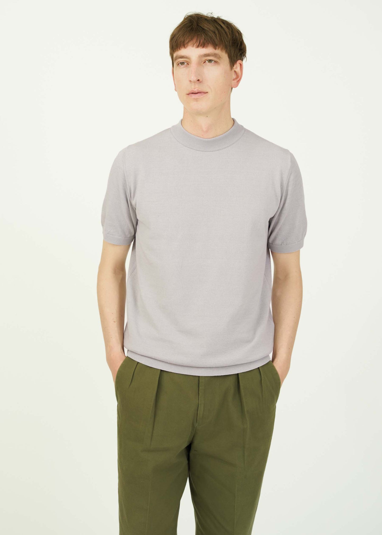 ICE COTTON MOCK NECK