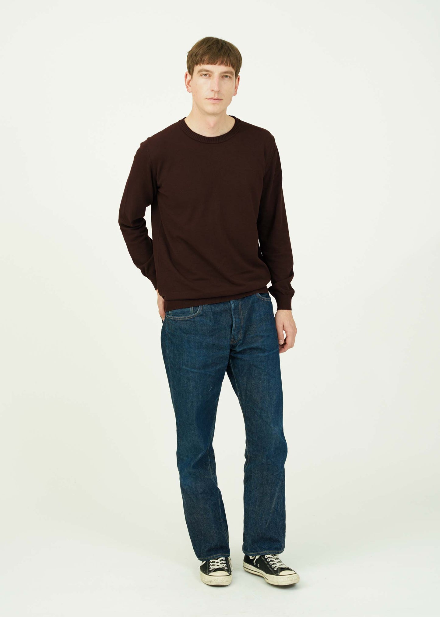 ICE COTTON LONG CREWNECK
