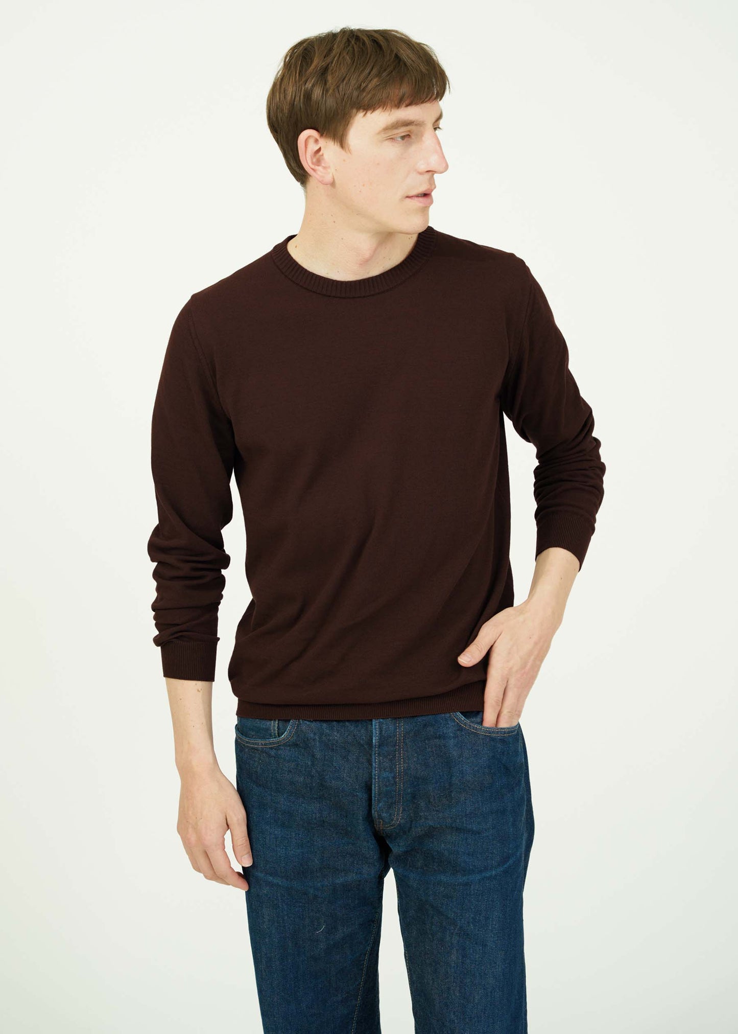 ICE COTTON LONG CREWNECK