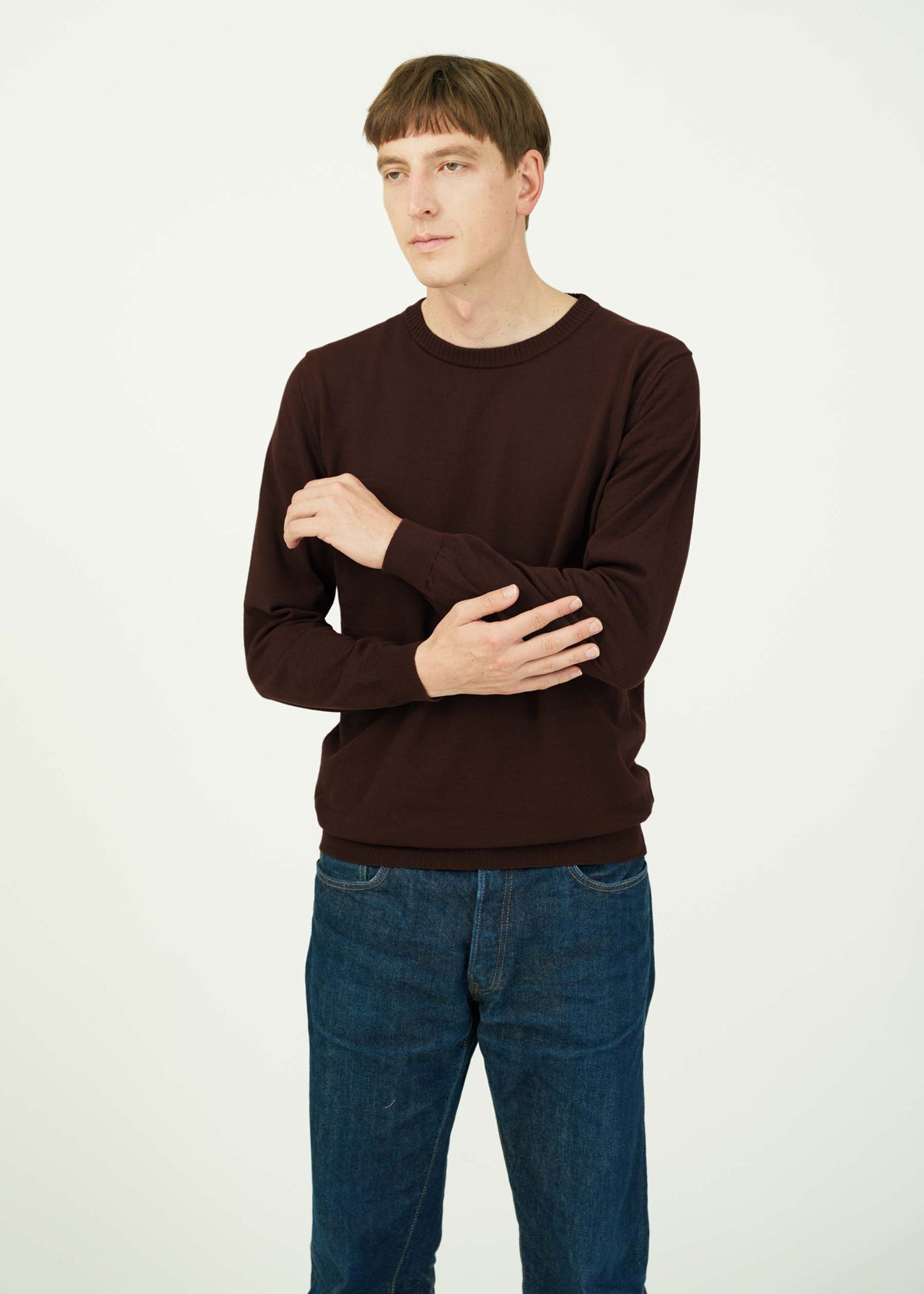 ICE COTTON LONG CREWNECK